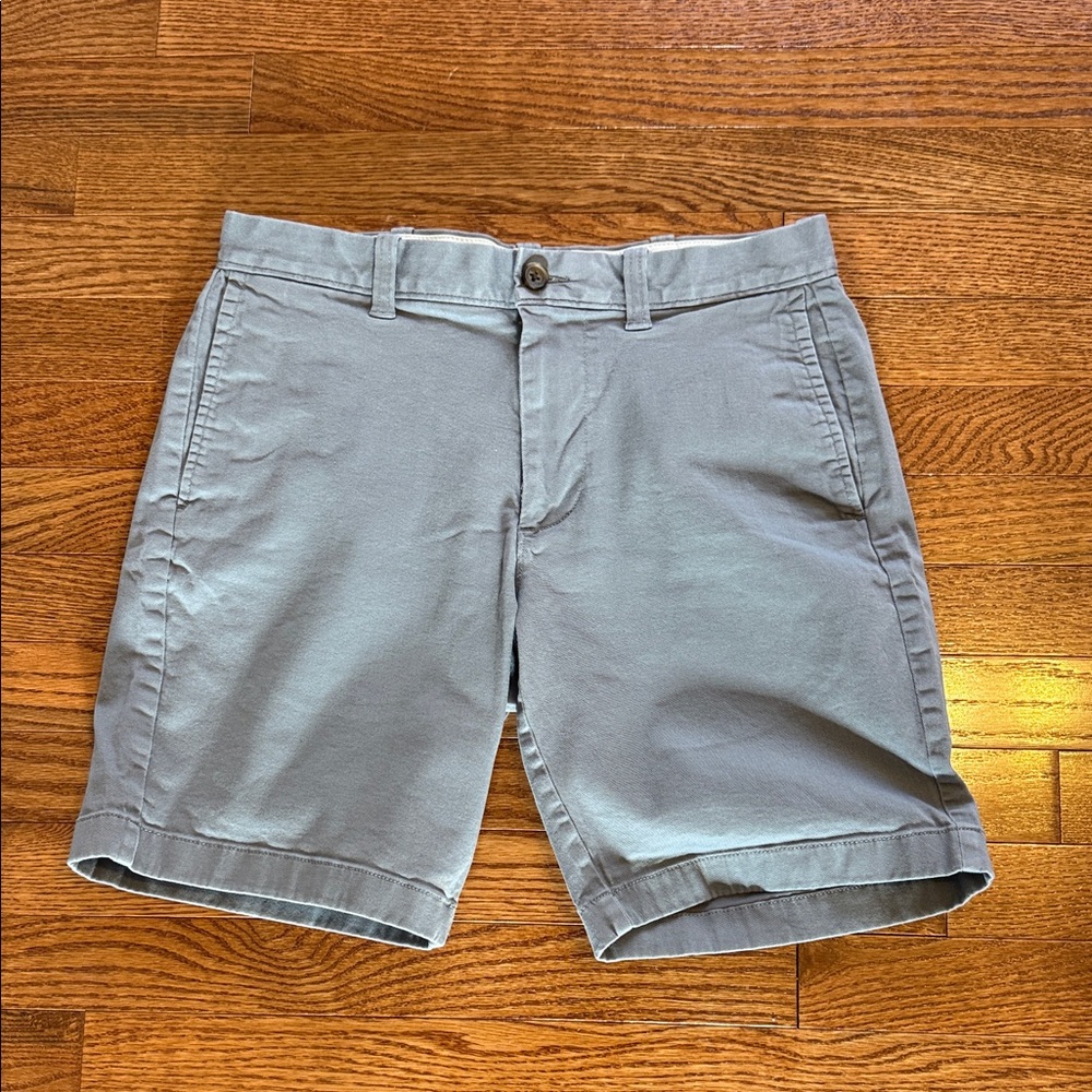 J. Crew Men's Light Gray Flat Front Shorts